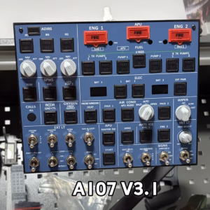 Rowsfire A107 A320pro/A320 MAX Light Overhead Panel (OVH)-V3.1